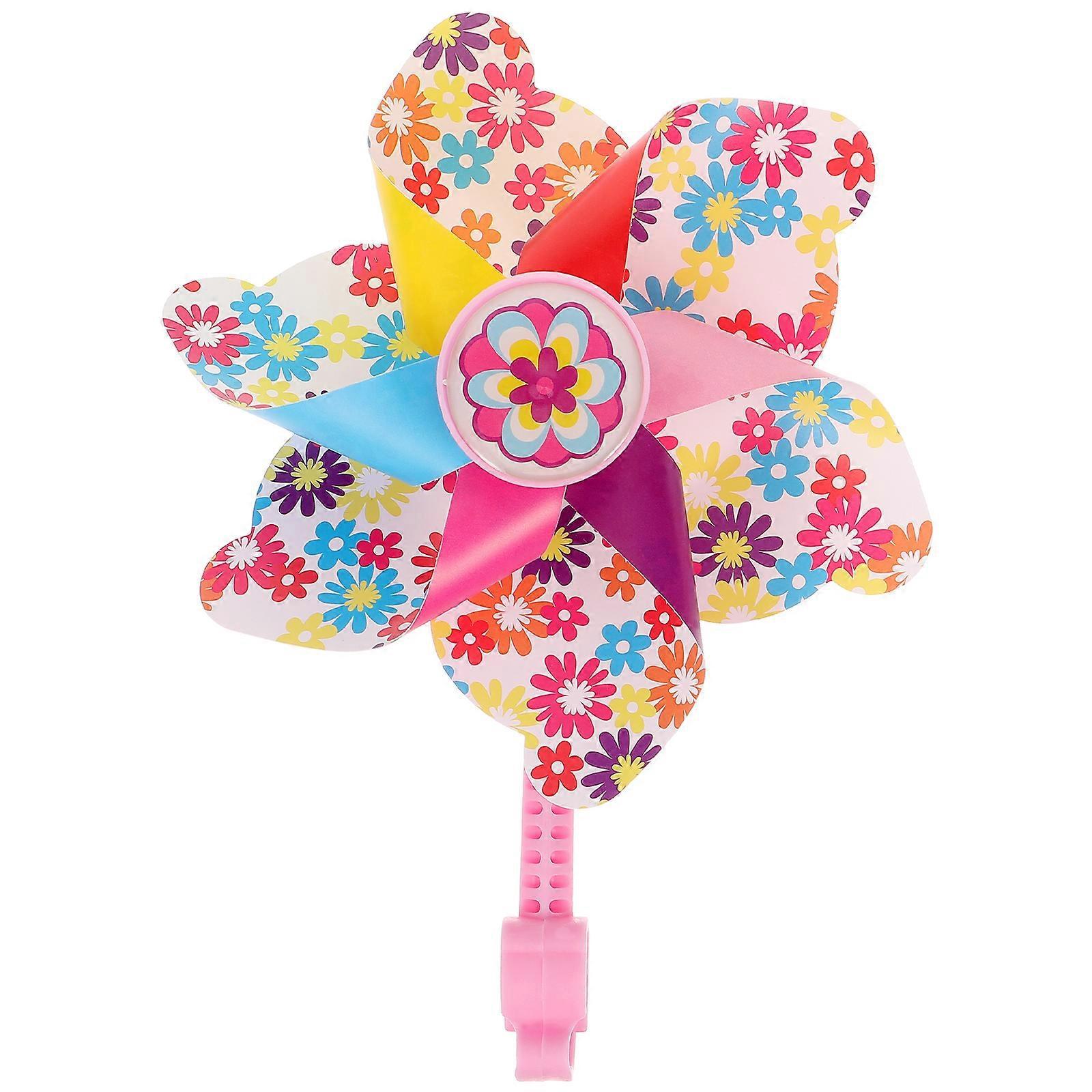 Kinderfahrradlenker-blumen-windmühlen-dekoration Für Kinderroller (pink, Lange Stange)-22.00x16.00x7.50cm-pink