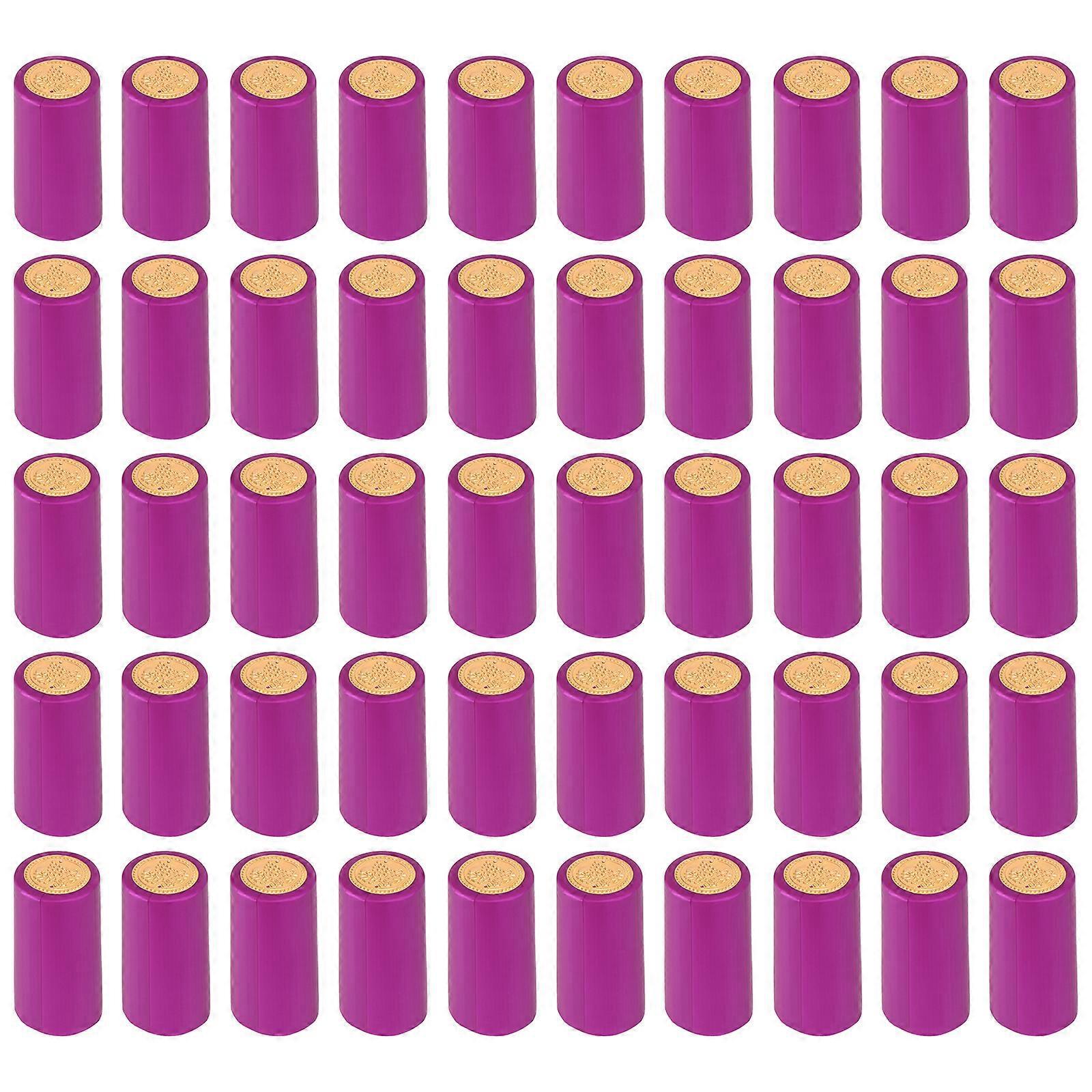 100 Stück Schrumpffolien-verschlusskappen Für Weinflaschen-6.00x3.00x3.00cm-rosy