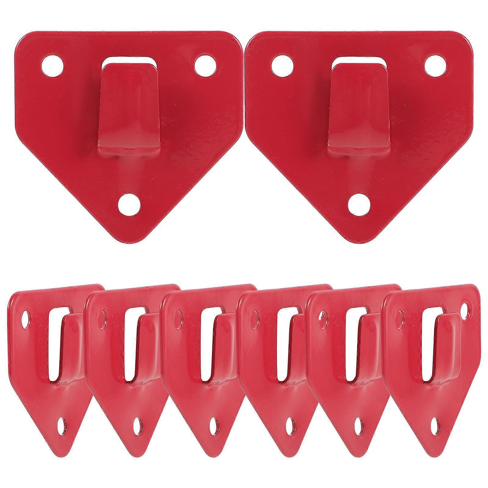 Stück Wandhalterung Für Feuerlöscher, Robuste Feuerlöscherhalterung (rot)-6.20x6.20x0.80cm-red