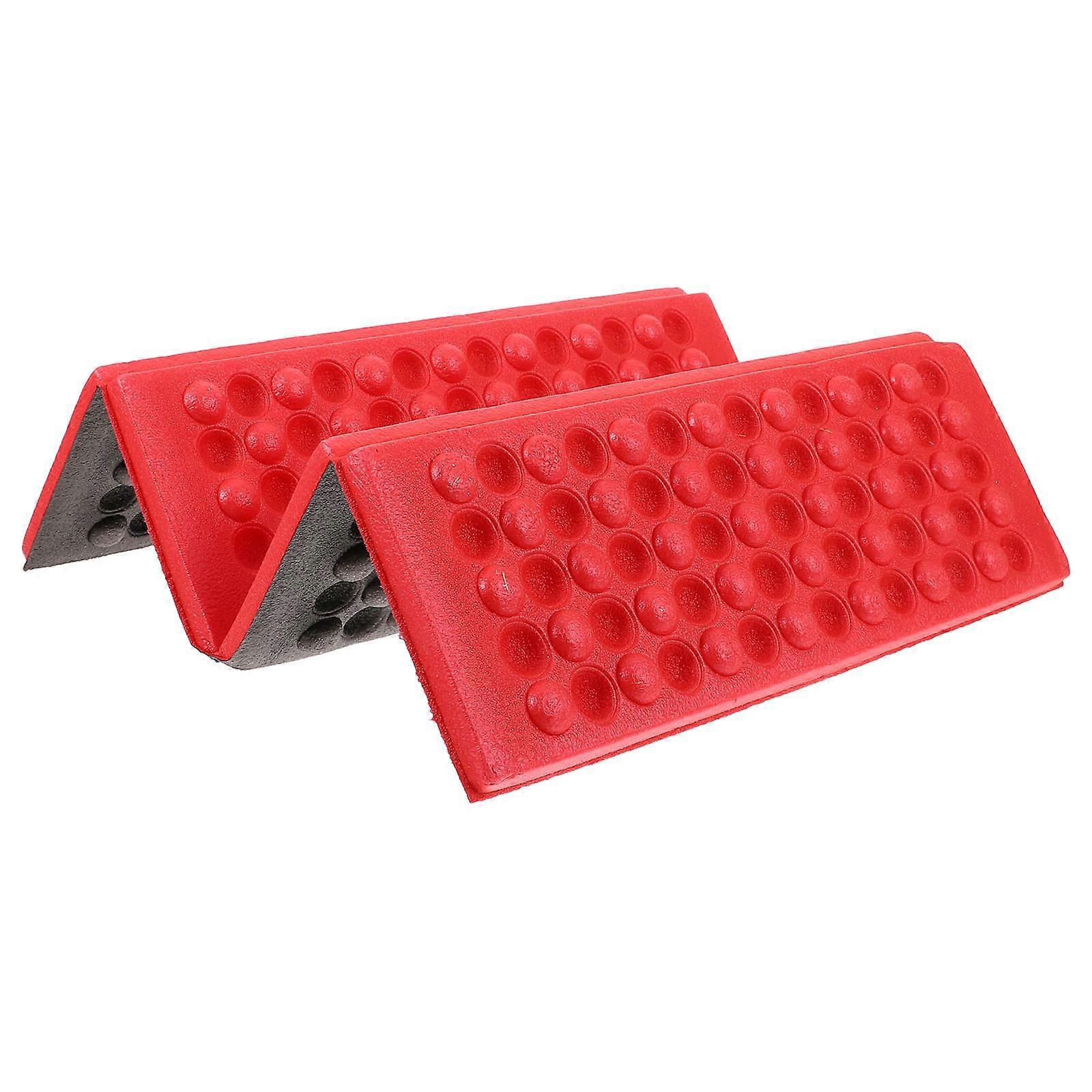 Faltbare Outdoor-campingmatte, Sitzkissen, Xpe-kissen, Tragbare Wasserdichte Stuhl-picknickmatte (rot)-27.00x9.50x3.50cm-red