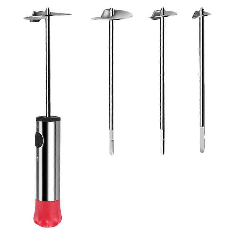 Set Edelstahl-kernentferner Gemüsebohrer Obstkernentferner Küchenhelfer Gemüseentkerner Für Zuhause (rot)-22x4.9cm-red