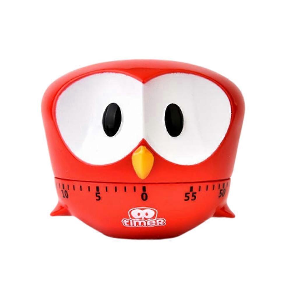 Kreativer Cartoon-back- Und Kochtimer, Roter Küchentimer In Adlerform Mit Großen Augen, Mechanischer Timer-6.88cm-red