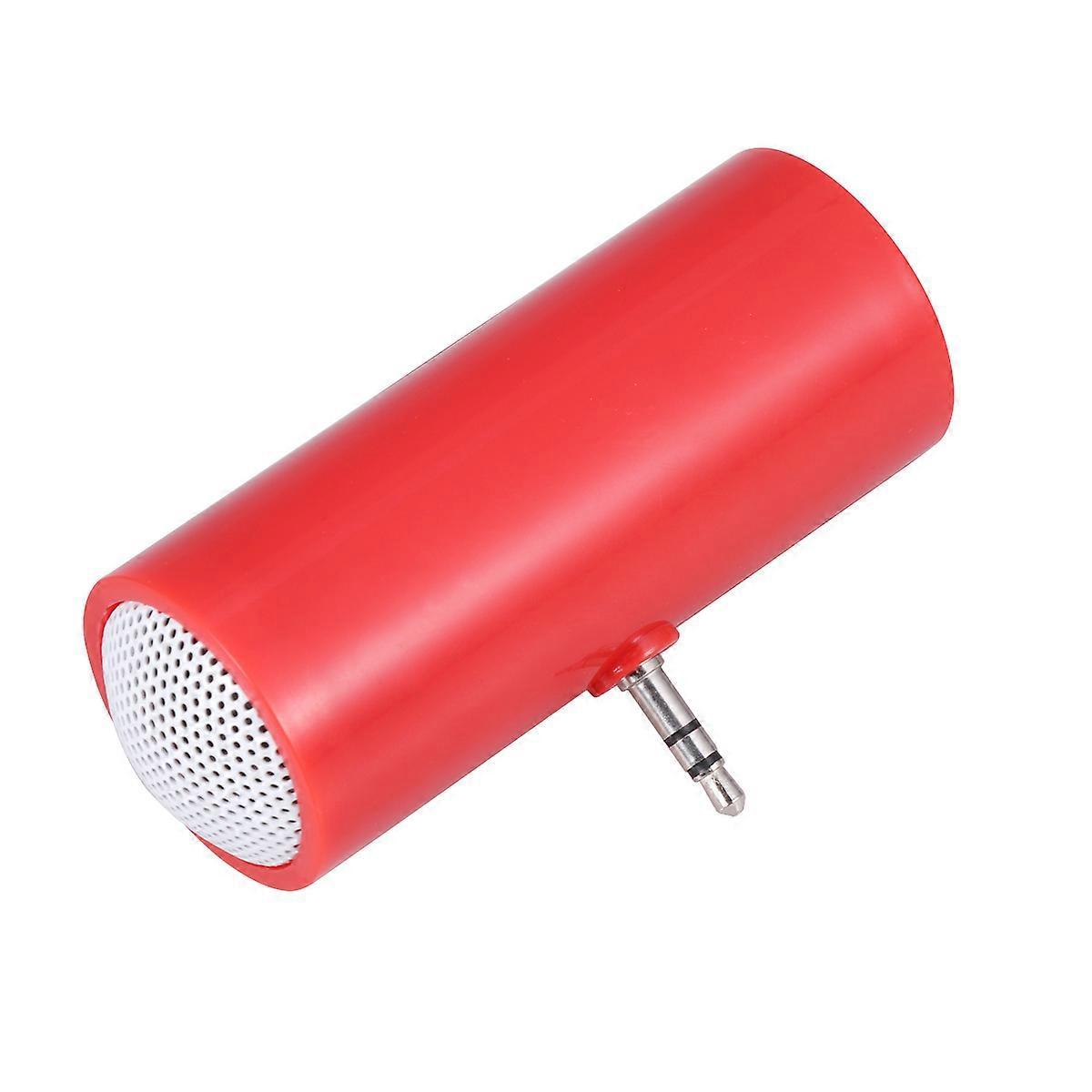 Mini-stereo-lautsprecher Mit 3,5-mm-klinkenstecker Für Handy Und Tablet (ohne Akku) (rot)-8.533cm-red