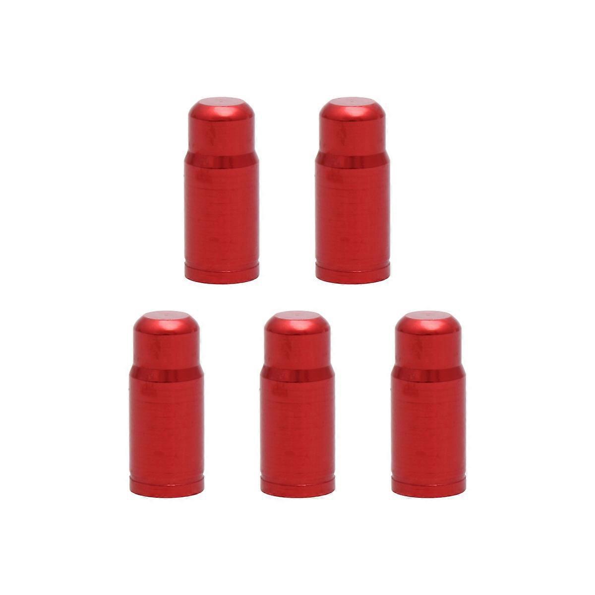 Stück Staubschutzkappen Für Fahrradreifen Aus Aluminiumlegierung Im Französischen Stil (rot)-1.58x0.68x0.68cm-red