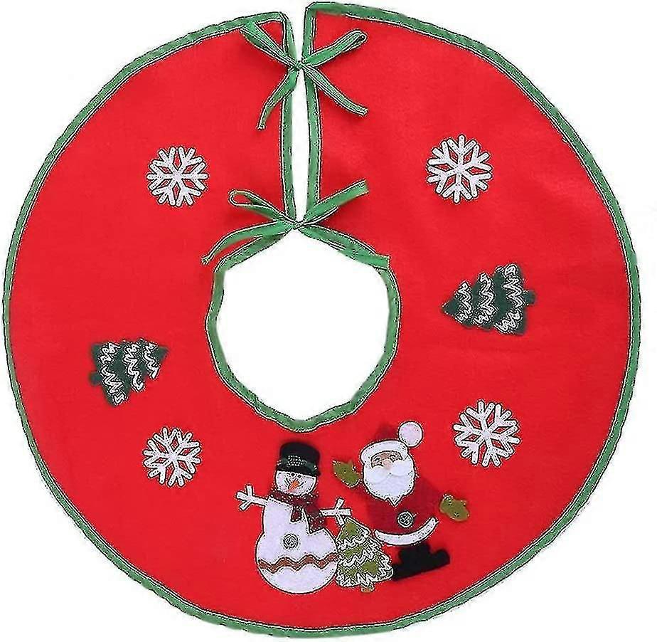 Jinxiu Weihnachtsbaumdecke Für Zuhause, 17,91 X 17,91 Zoll, Rot, 1 Stück