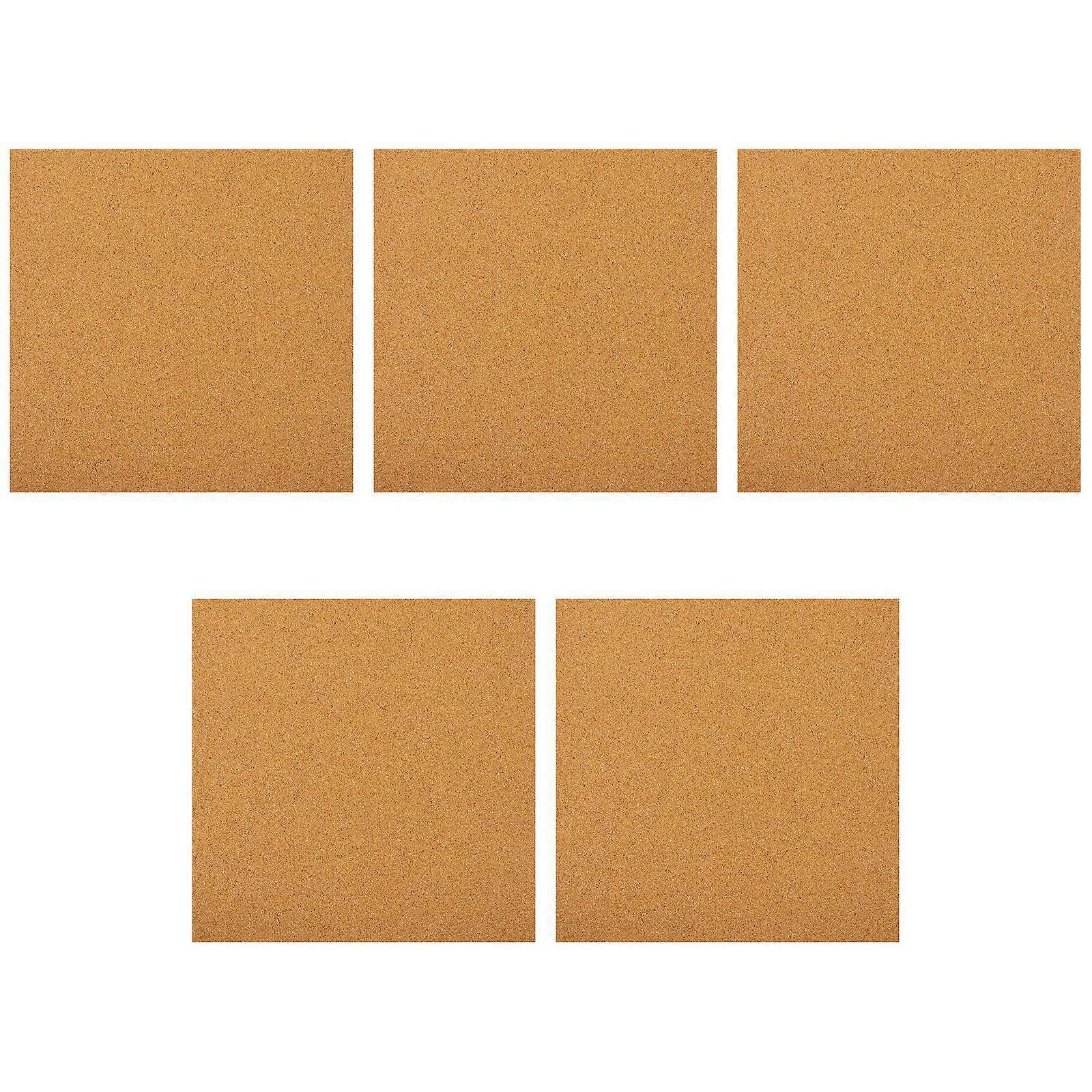 5er-set Haushalts-pinnwände, Dekorative Pinnwände, Korktafeln-30.00x30.00x0.10cm-chocolate