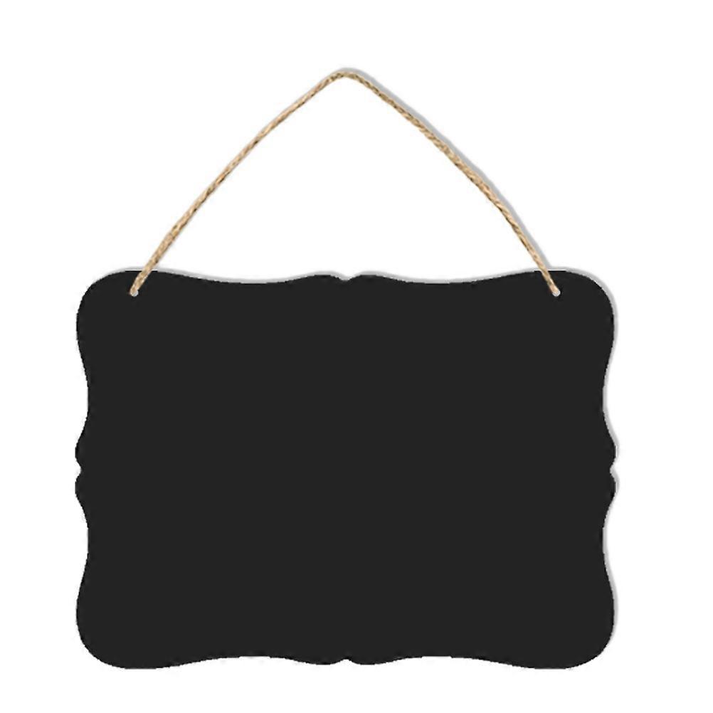 Kreidetafel, Doppelseitig, Abwischbar, Mit Aufhängeschnur (160207)-23.00x17.00x0.20cm-black