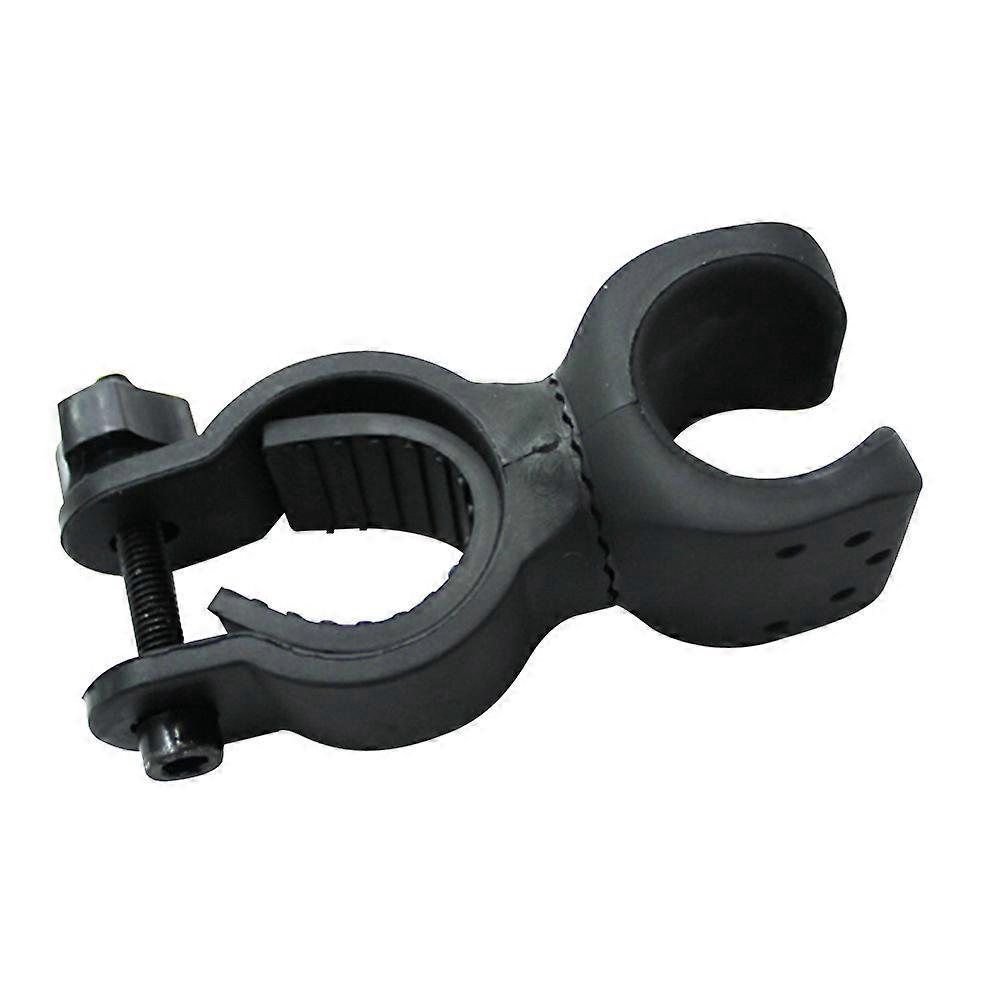360 Grad Drehbare Fahrradtaschenlampenhalterung, Verstellbare, Leichte Gummilenkerverlängerung, Fahrradhalterung Mit Klemme (schwarz)-black