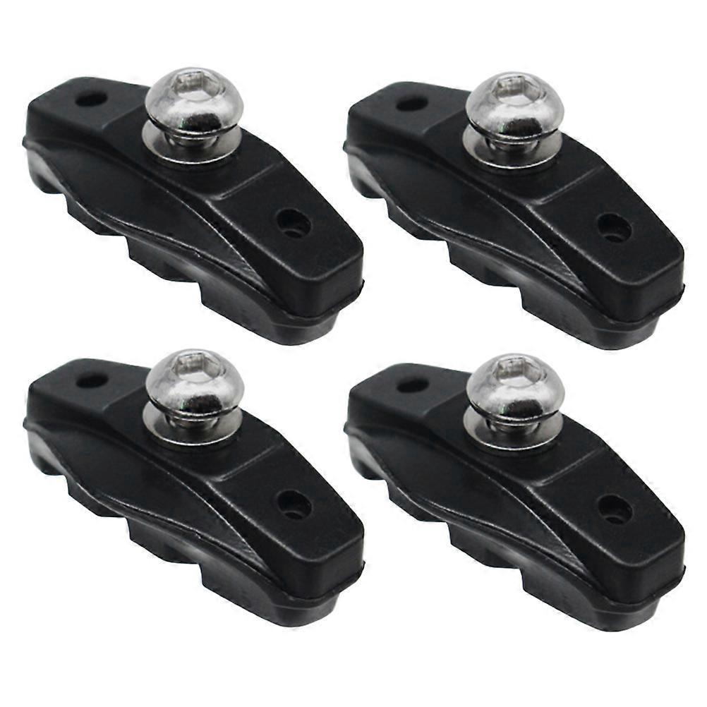 Paar/4 Stück Rennrad-bremsbeläge Aus Gummi, C-bremsblöcke, Halterschuhe, Block (schwarz)-5.00x2.30x1.00cm-black