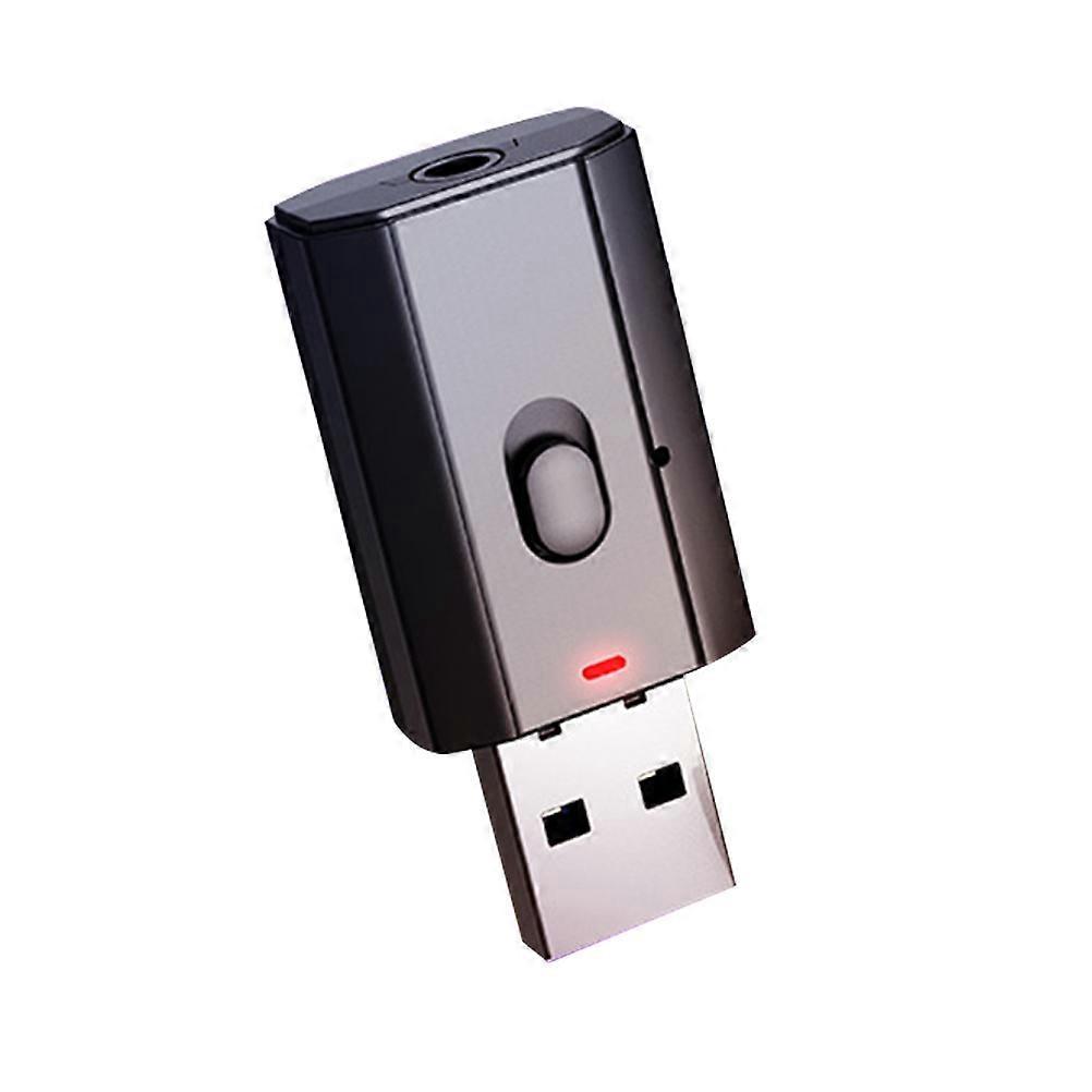 4-in-1-funkadapter: Usb-funksender/empfänger, 3,5-mm-klinkenstecker, Aux-audioempfänger/sender Für Pc, Tv, Auto (schwarz)-4.5x2cm-black