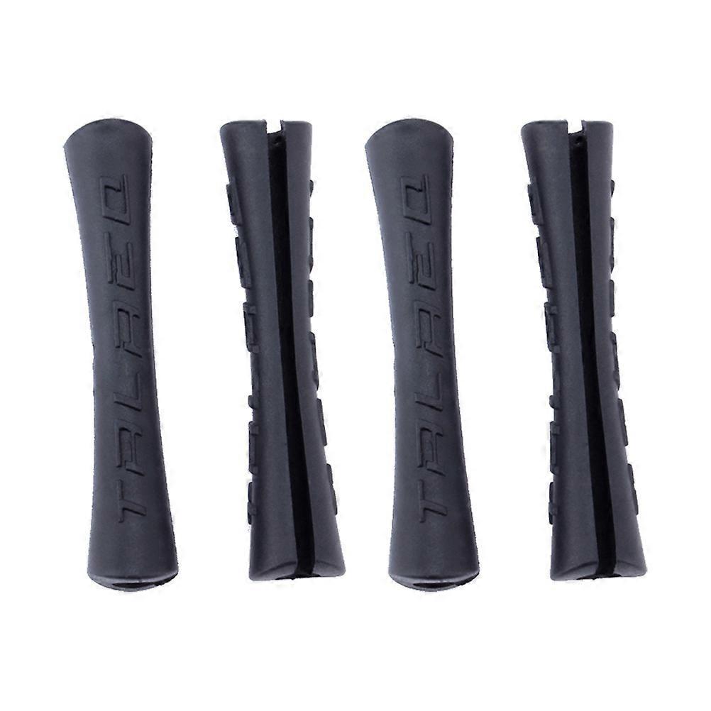 4 Stück Kunststoff-fahrradschlauch-schutzhüllen Für Bremszüge (schwarz)-4.10x0.35x4.10cm-black