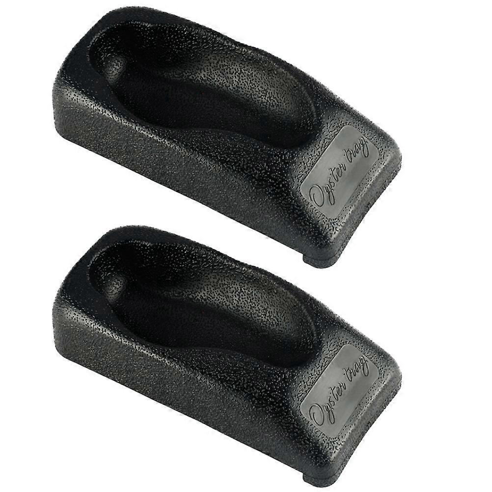 Stück Austernöffner-klammern, Austernhalter, Küchen-austernöffner-werkzeuge (schwarz)-14.40x6.50x3.40cm-black