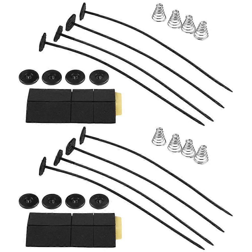 2er-set Kfz-lüfter-nachrüstteile, Universelles Elektrisches Kühlerzubehör, Auto-modifikations-lüfter-montagesatz, Kfz-lüfterzubehör Für Autos (schwarz)-27x5cm-black