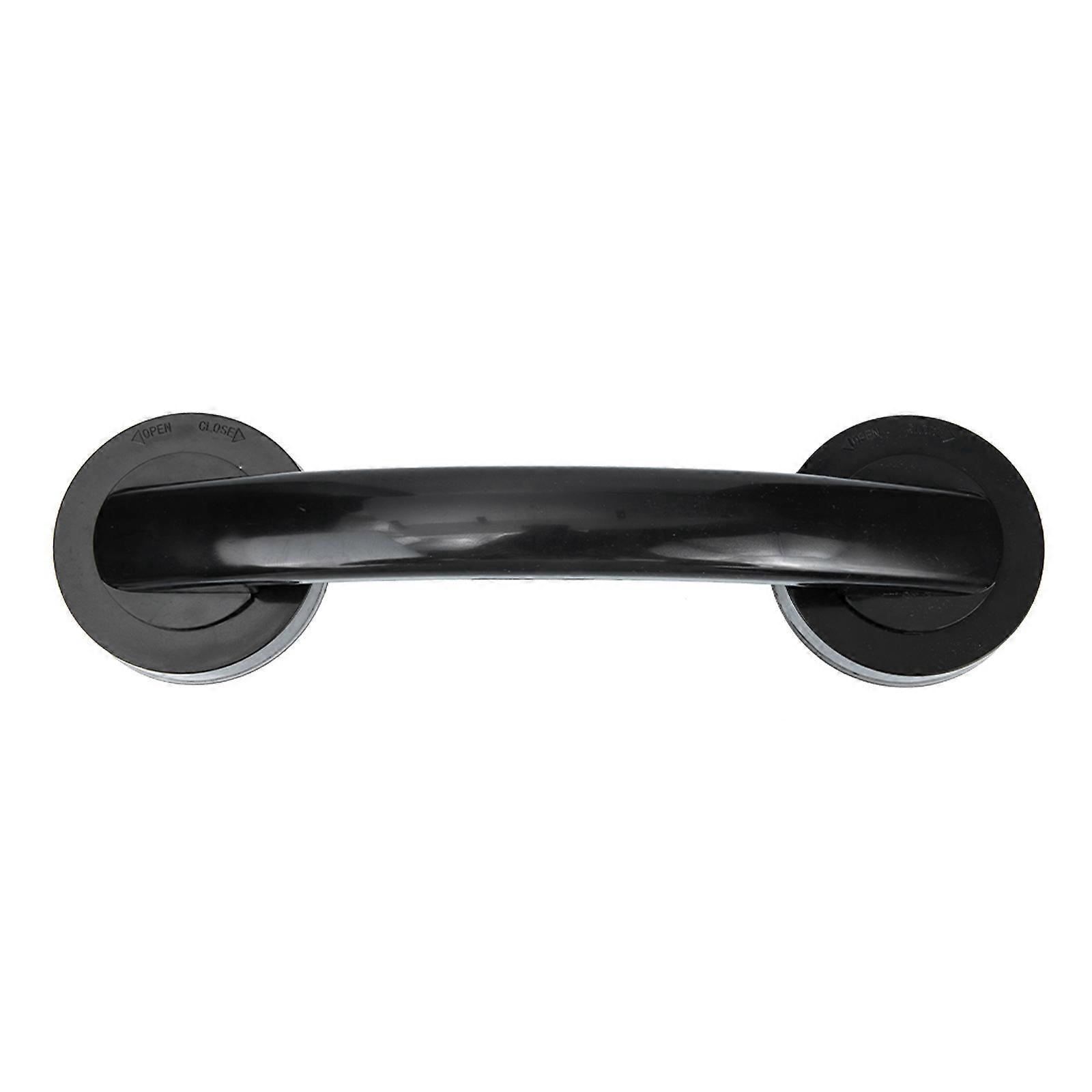 Fenster- Und Türgriffstange, Glastürknauf, Handlaufhalterung (ohne Bohren)-23.00x6.00x5.50cm-black