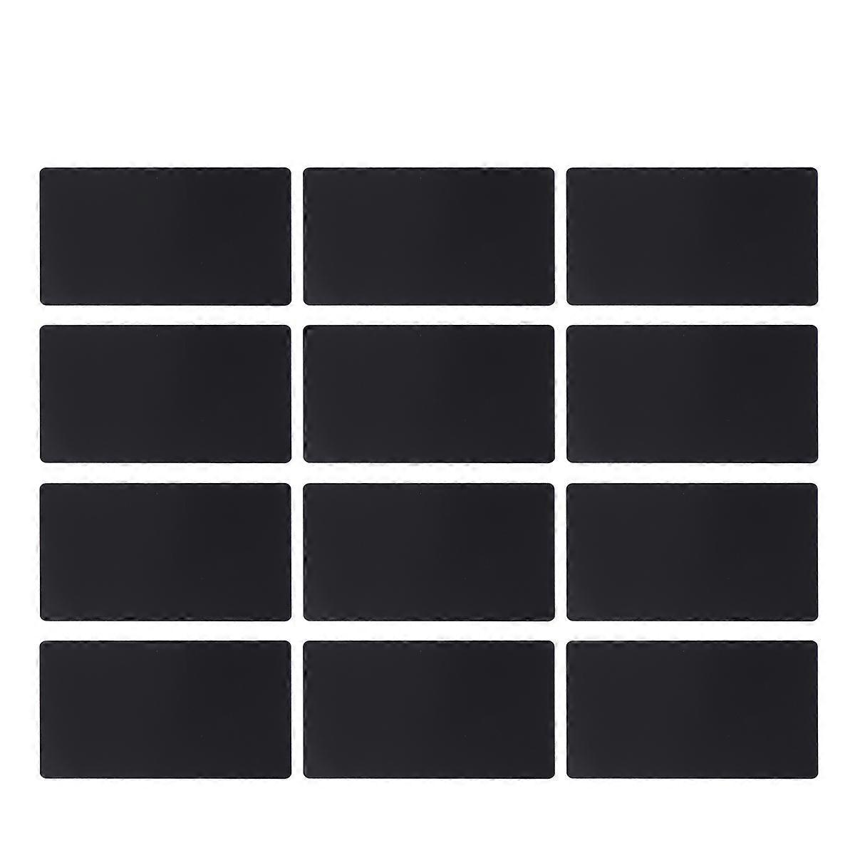 50 Stück 0,2 Mm Dünne, Farbig Eloxierte Aluminium-rohlinge Für Graviermaschinen Und Cnc-gravuren (schwarz)-black