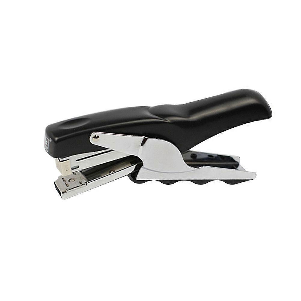 Zangenhefter, Handgriff-metallhefter, Effizienter Hefter Ohne Nähnadel (schwarz)-17.2x3.2cm-black
