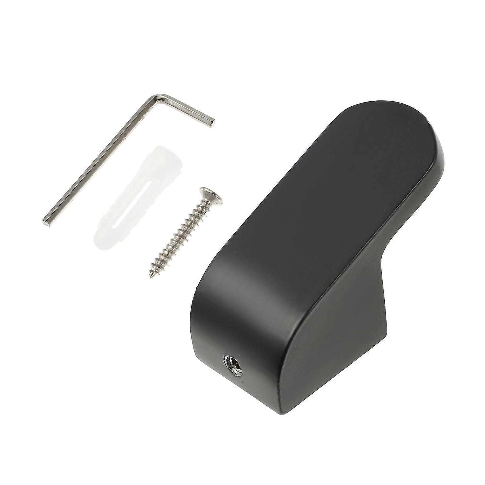 Wandmontierte Kleiderhaken Aus Aluminium, Robuste Handtuchhaken-5.5x4cm-black