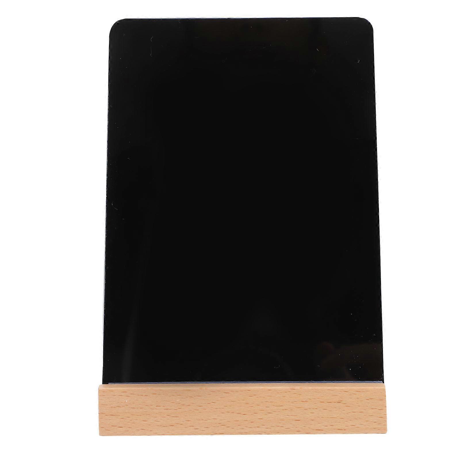 Wiederverwendbare Kreidetafel, Kleine Kreidetafel, Nachrichtentafel Mit Sockel (größe A6)-14.5x11.5x7cm-black