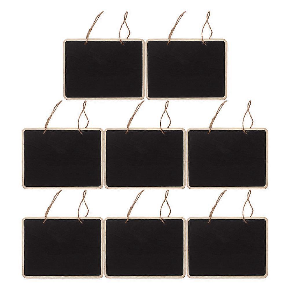 Stück Kreidetafeln, Hängeschilder, Holztafeln, Doppelseitige Nachrichtentafeln-16x12cm-black