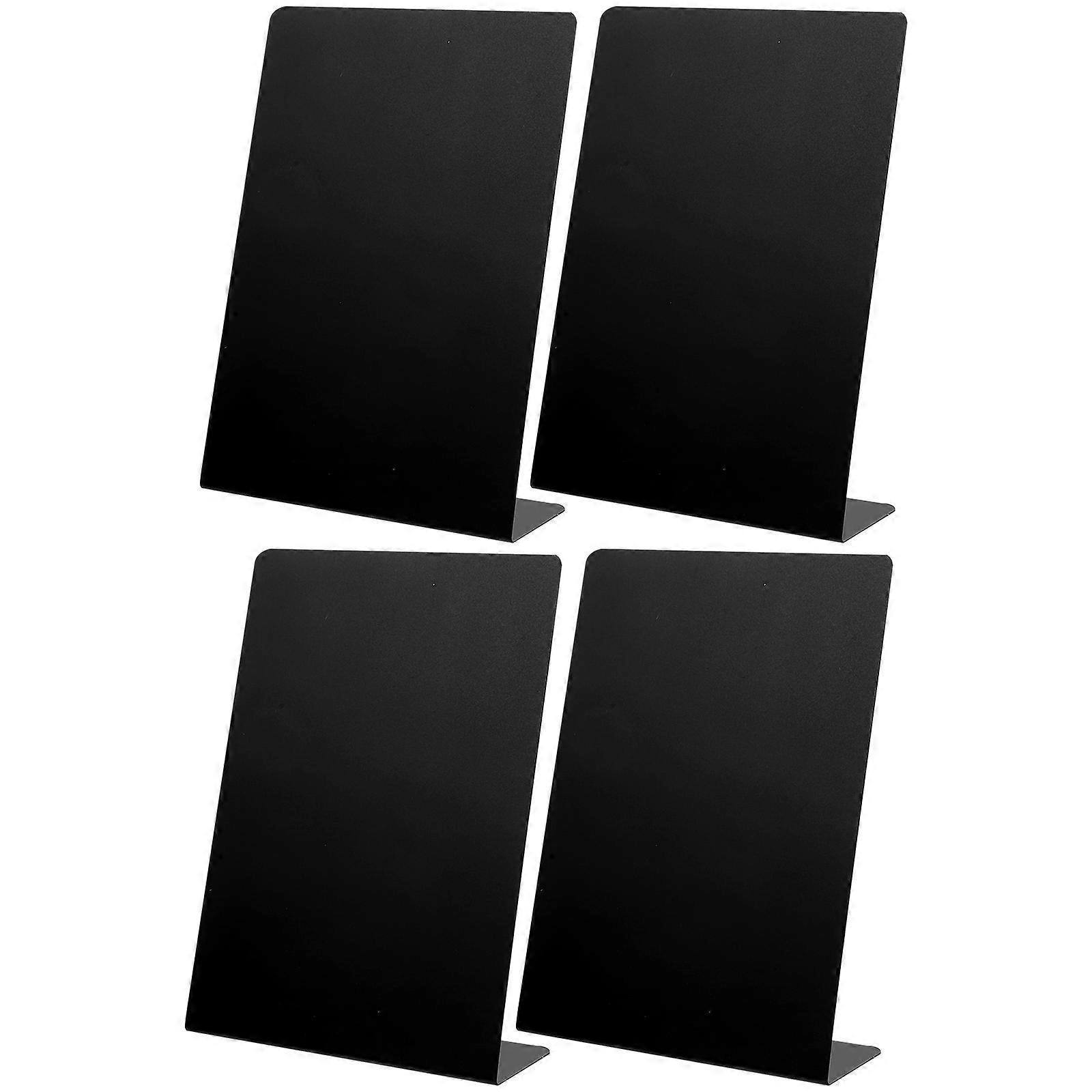 4 Stück Dekorative Preistafeln, Schreibtafeln, Mini-tafeln, Preisauszeichnungstafeln-21.00x15.00x5.00cm-black