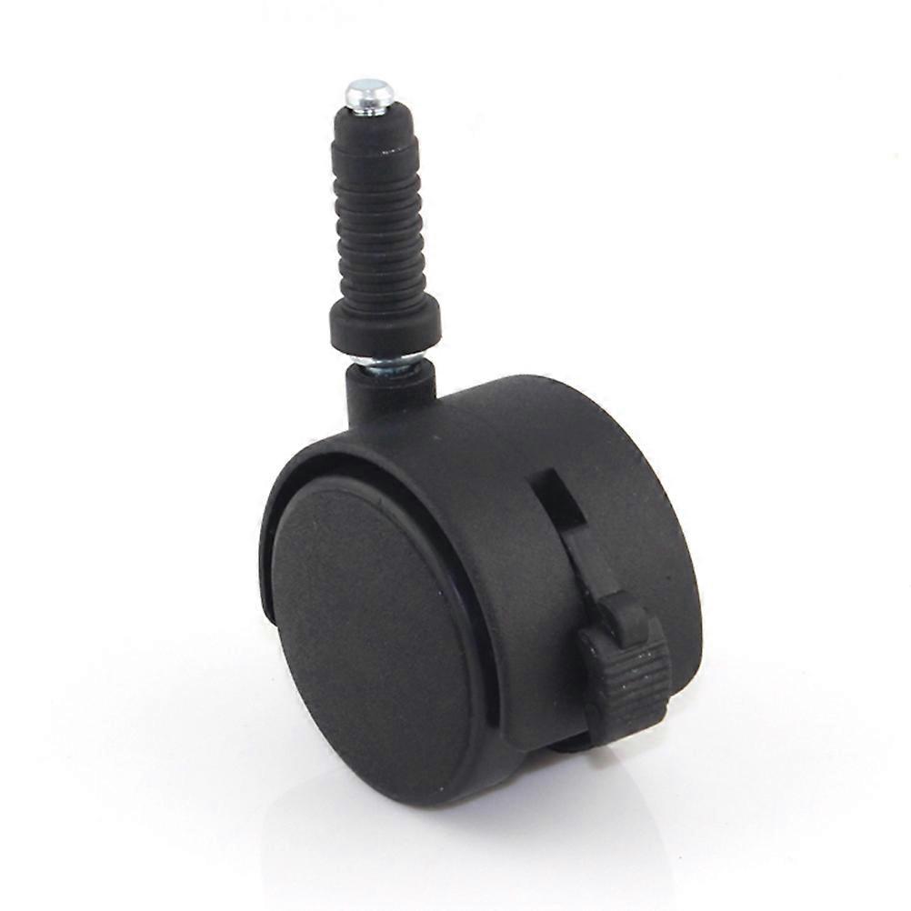 2er-set 2-zoll-rollen, Robust, Für Möbel, Kinderbetten, Universalrollen Mit Spindelabdeckung (schwarz)-black