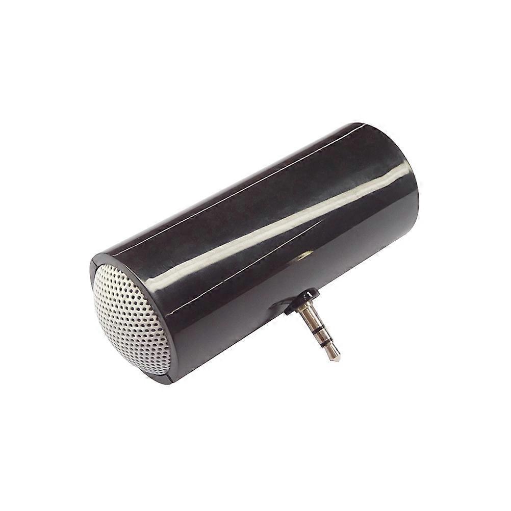 Mini-stereo-lautsprecher Mit 3,5-mm-klinkenstecker Für Smartphones Und Tablets (schwarz)-black