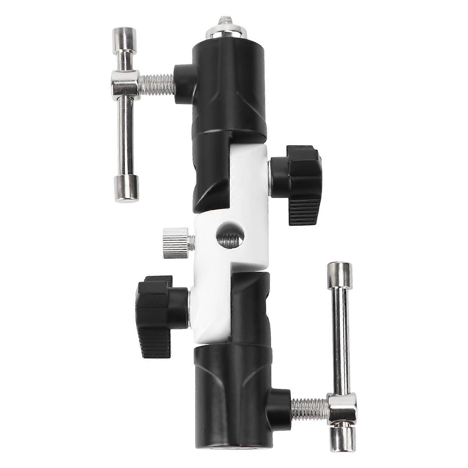1 Stück 3-teiliger, Unabhängig Verstellbarer U-förmiger Taschenlampenhalter Aus Aluminium (schwarz/weiß)-14.5x8cm-white
