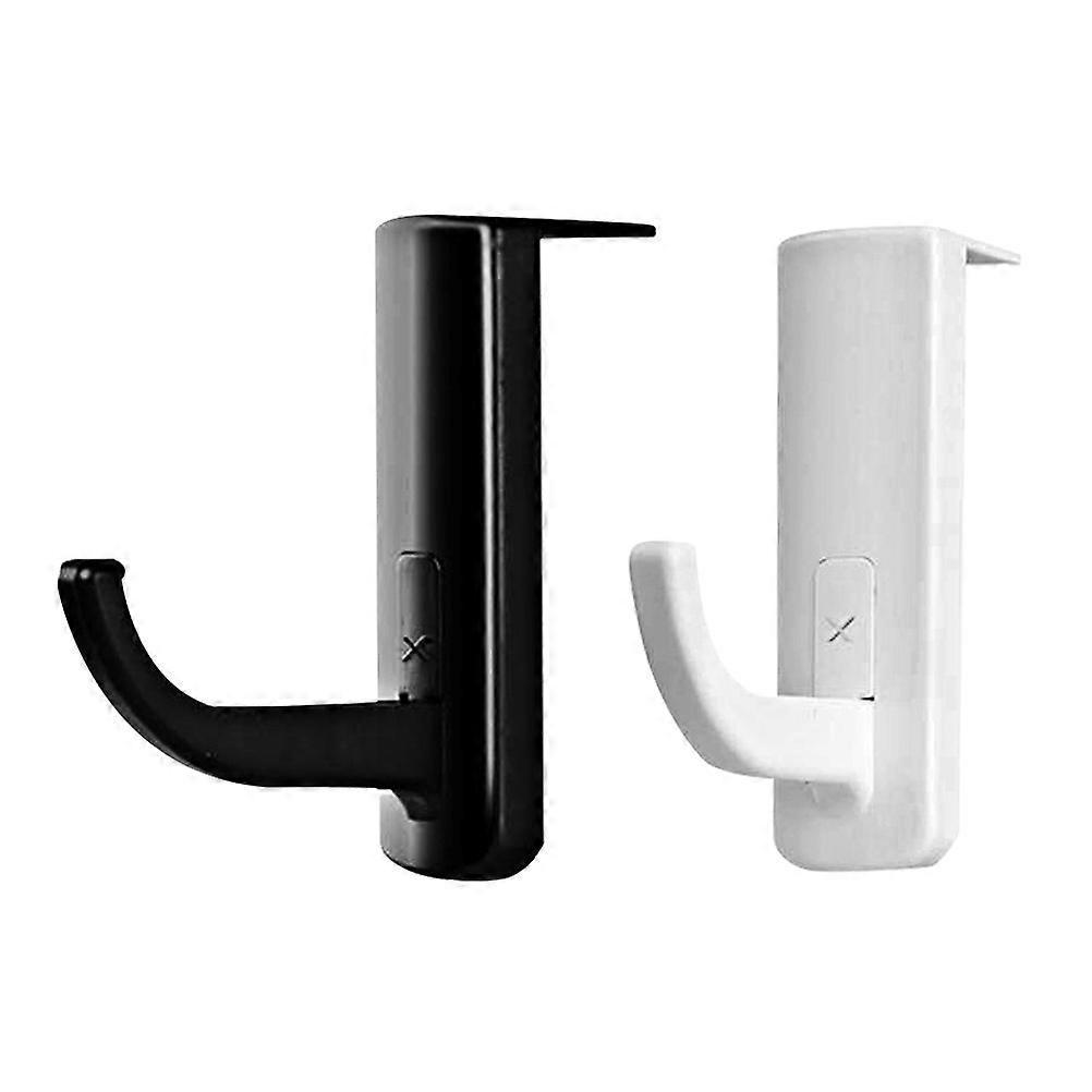2 Stück Kopfhörerhalterhaken, Selbstklebend, Headset-ständeraufhänger Für Internetcafés Und Zuhause (schwarz+weiß)-2pcs