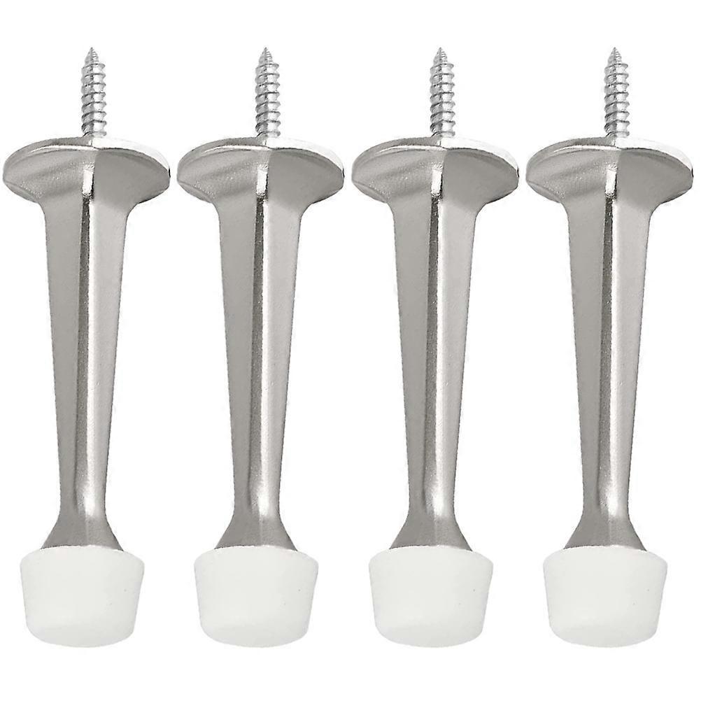 4er-set Dekorative Türstopper Für Das Wohnzimmer, Türstopper Für Die Wand, Türhalter-11x2.5cm-silver