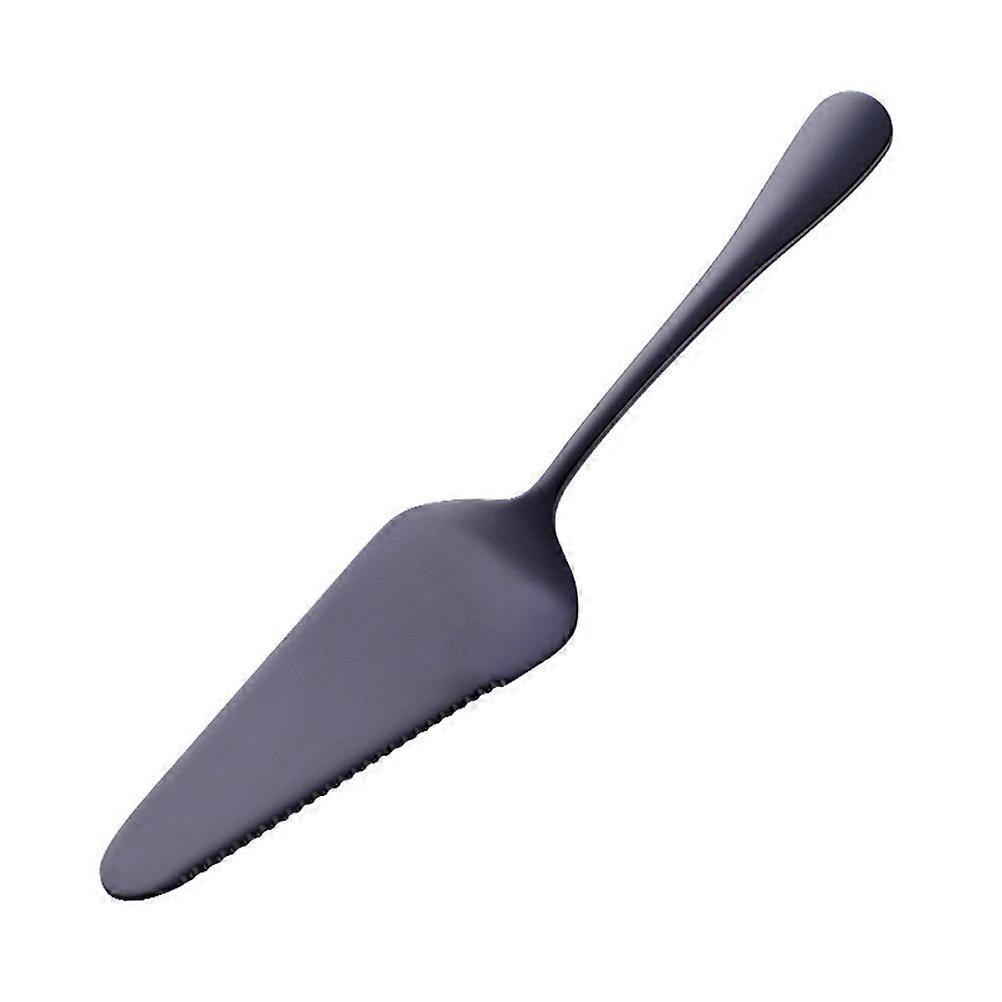 Einfacher, Gezahnter Kuchenlöffel Aus Edelstahl, Backwerkzeug, Pizzaschaufel, Käseschaufel Für Die Küche (schwarz)-22.74.1cm-black