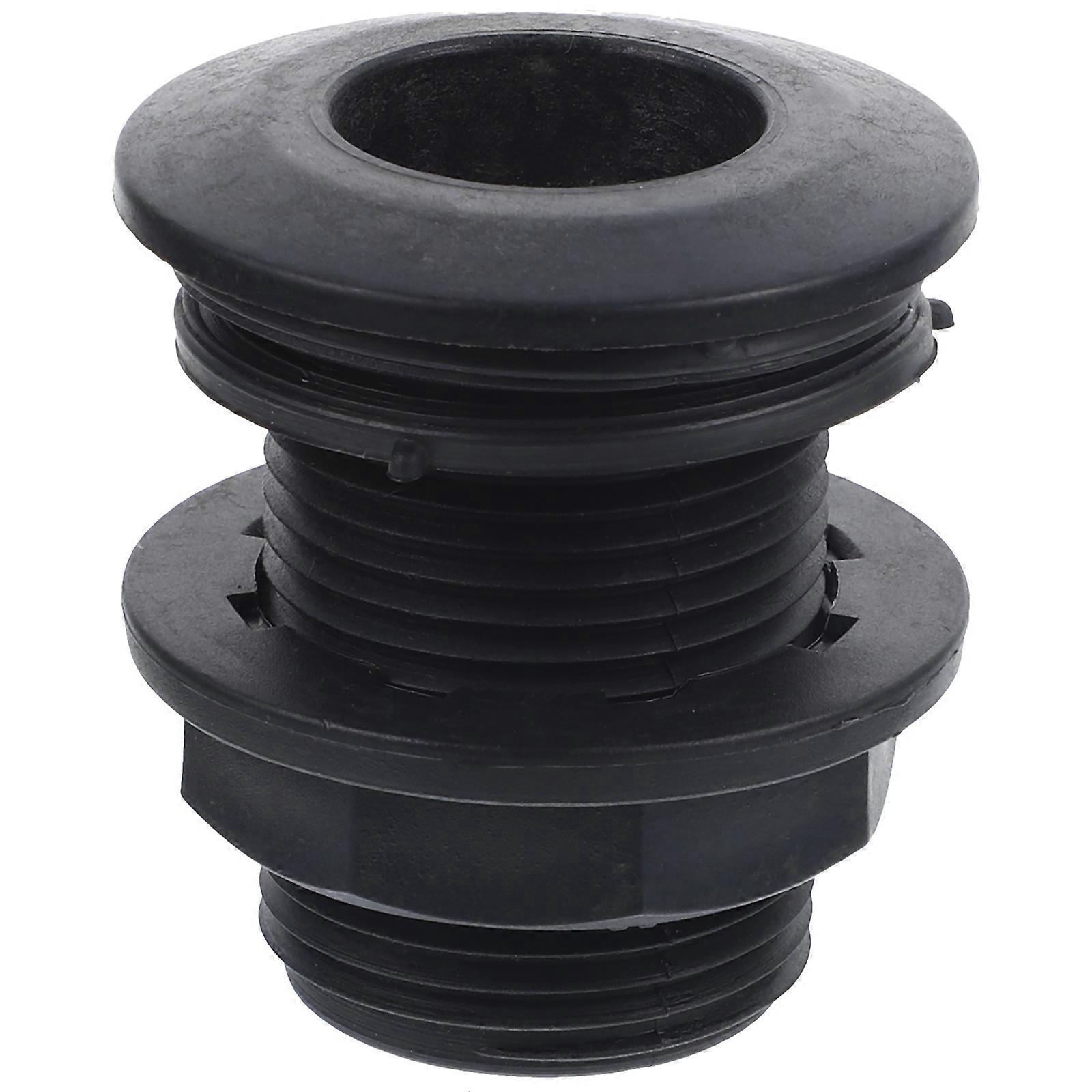 Schottverschraubung, Gewinde-schottverschraubung, 1 Zoll Schottverschraubung, Wassertankanschluss-5.4x5cm-black