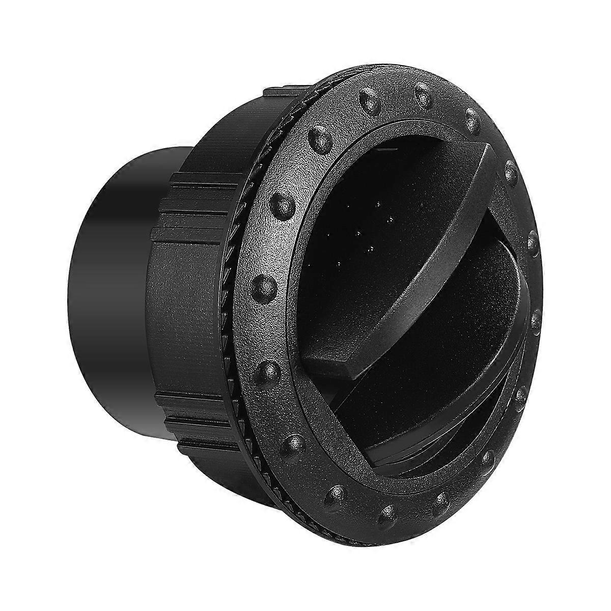 Vosarea 60mm Universal-lüftungsauslass, Drehbar, Rund, Für Die Innenraumdecke Von Autos, Wohnmobilen, Atvs Und Klimaanlagen (schwarz)-black