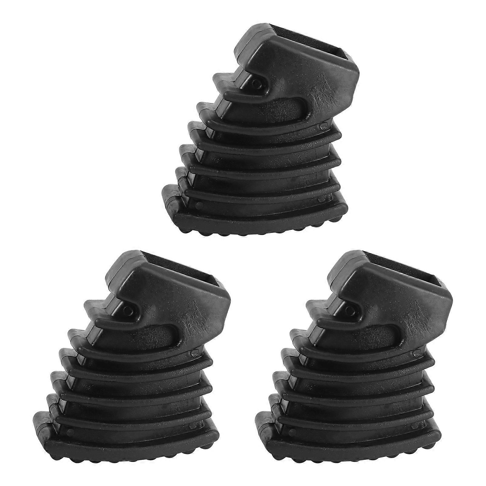 3-teiliges Set Gummifüße Für Schlagzeugständer, Bodenschutz, Percussion-teile Für Schlagzeug- Und Beckenständerhalterungen (schwarz)-4.6x3.8x2.2cm-black