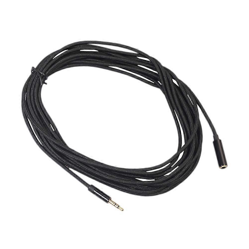 3,5 Mm 5 Meter Langes Stereo-kopfhörer-verlängerungskabel, Stecker Auf Buchse (schwarz)-black