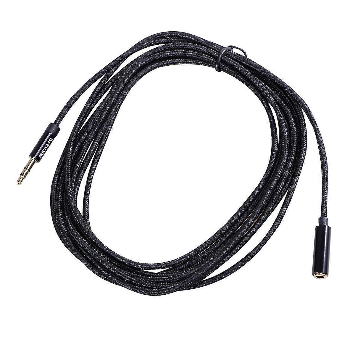 3,5-mm-stereo-kopfhörer-verlängerungskabel, 3 Meter Lang, Stecker Auf Buchse (schwarz)-black