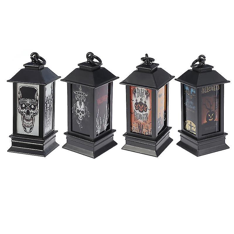 4er-pack Halloween-led-laternen