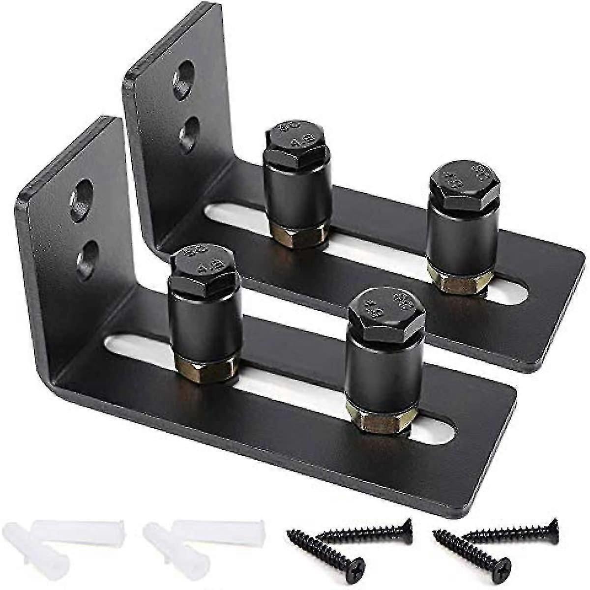 Schiebetür-bodenführungsrolle, Verstellbar, Schwarz, Superleichtgängig Und Leise, Einfache Montage (2 Rollen), Passend Für Alle Türgrößen, 2er-pack