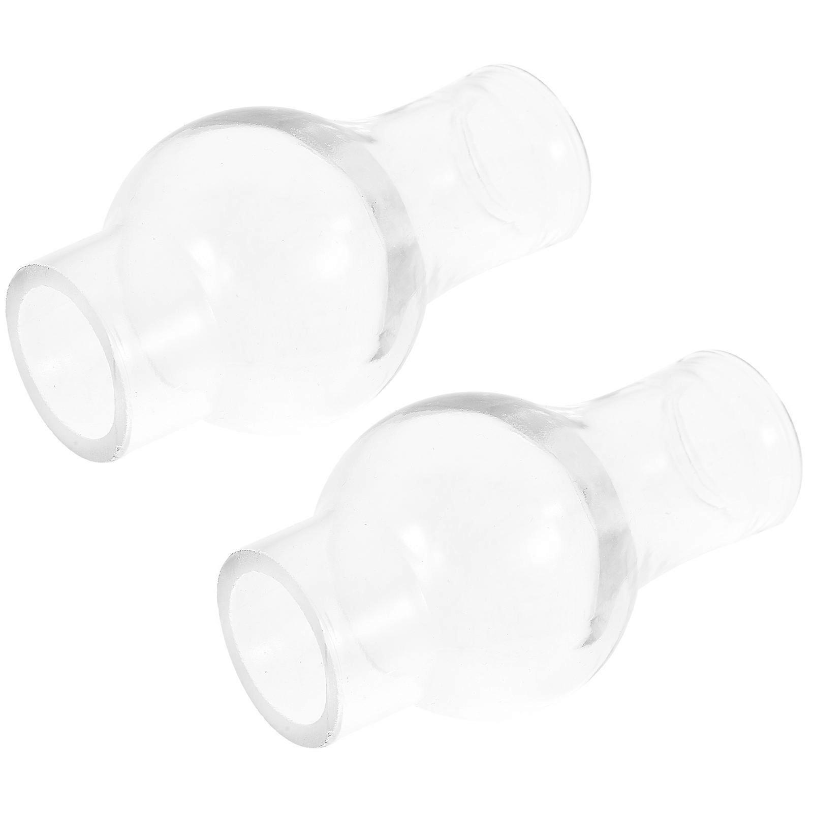 Stück Einzigartige Glaslampenschirme, Zubehör Für Öllampen, Retro-glaslampenschirme-7.5x3.3x3.3cm-transparent