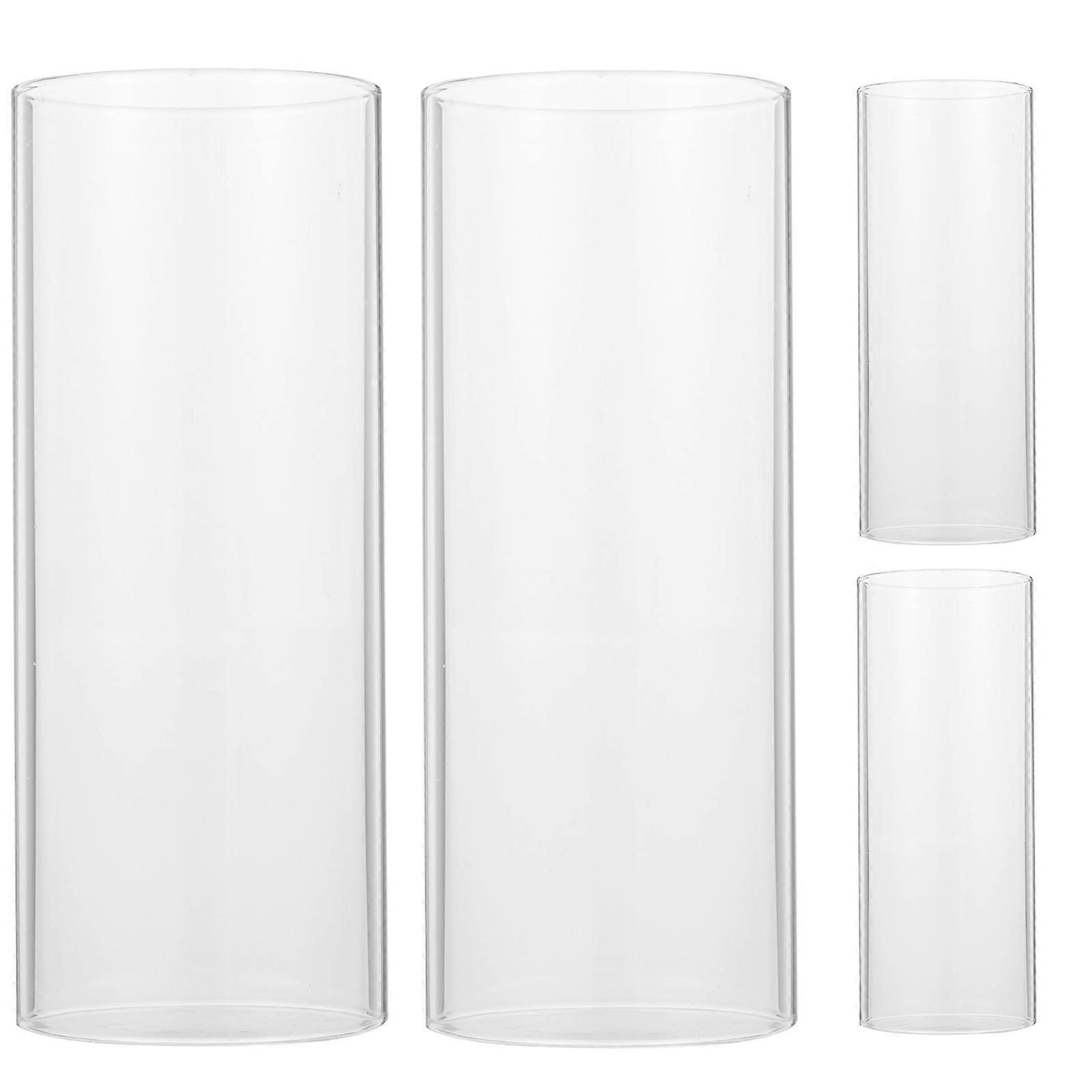 Stück Transparente Kerzenschirme, Schlichtes Design, Durchsichtige Kerzenschirme-15.00x6.00x6.00cm-transparent