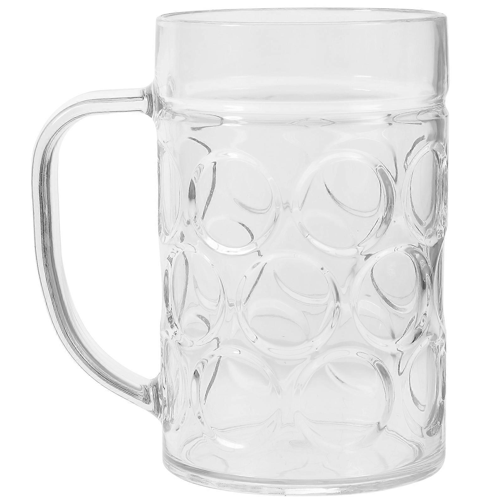 530 Ml Durchsichtiger Kunststoffbecher, Bierkrug, Trinkbecher Für Hausbar Und Partys Mit Henkel-530ml-transparent 06
