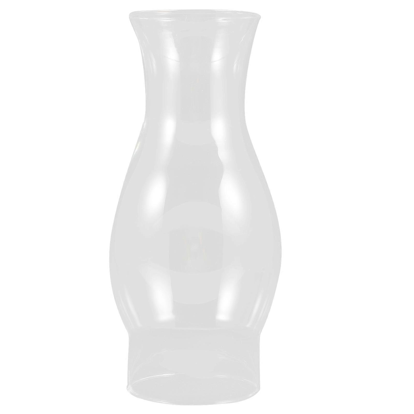 Vintage-glas-petroleumlampenschirm Für Öllampen Im Innenbereich – Ersatzteil-22.5x9.5cm-transparent