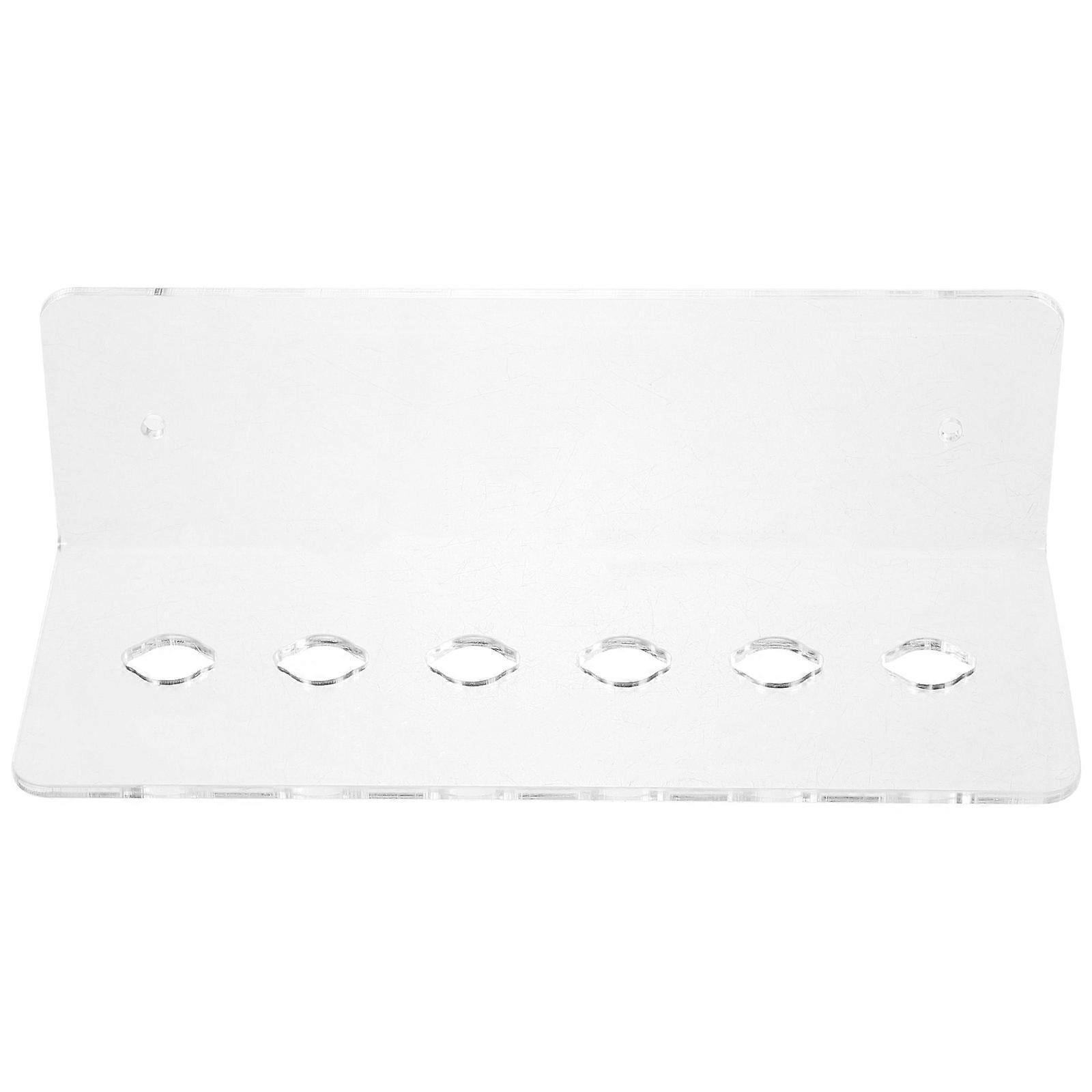 Scherenhalter Aus Transparentem Acryl Zur Wandmontage, 6-fach-scherenhalter, Friseurschere-19x7.7cm-transparent
