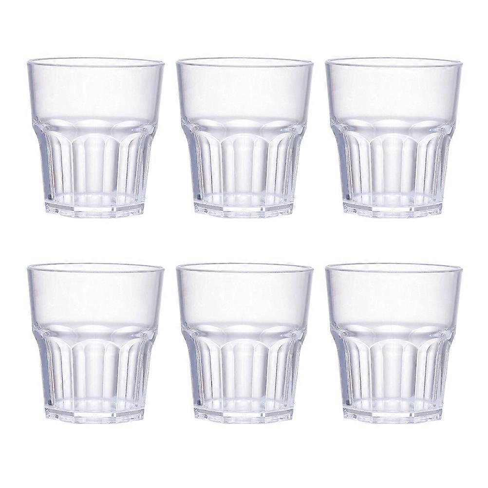 6-teiliges Set Aus Bruchsicheren Acryl-whiskybechern, Weingläsern Und Bierkrügen-5.00x4.50x4.50cm-transparent