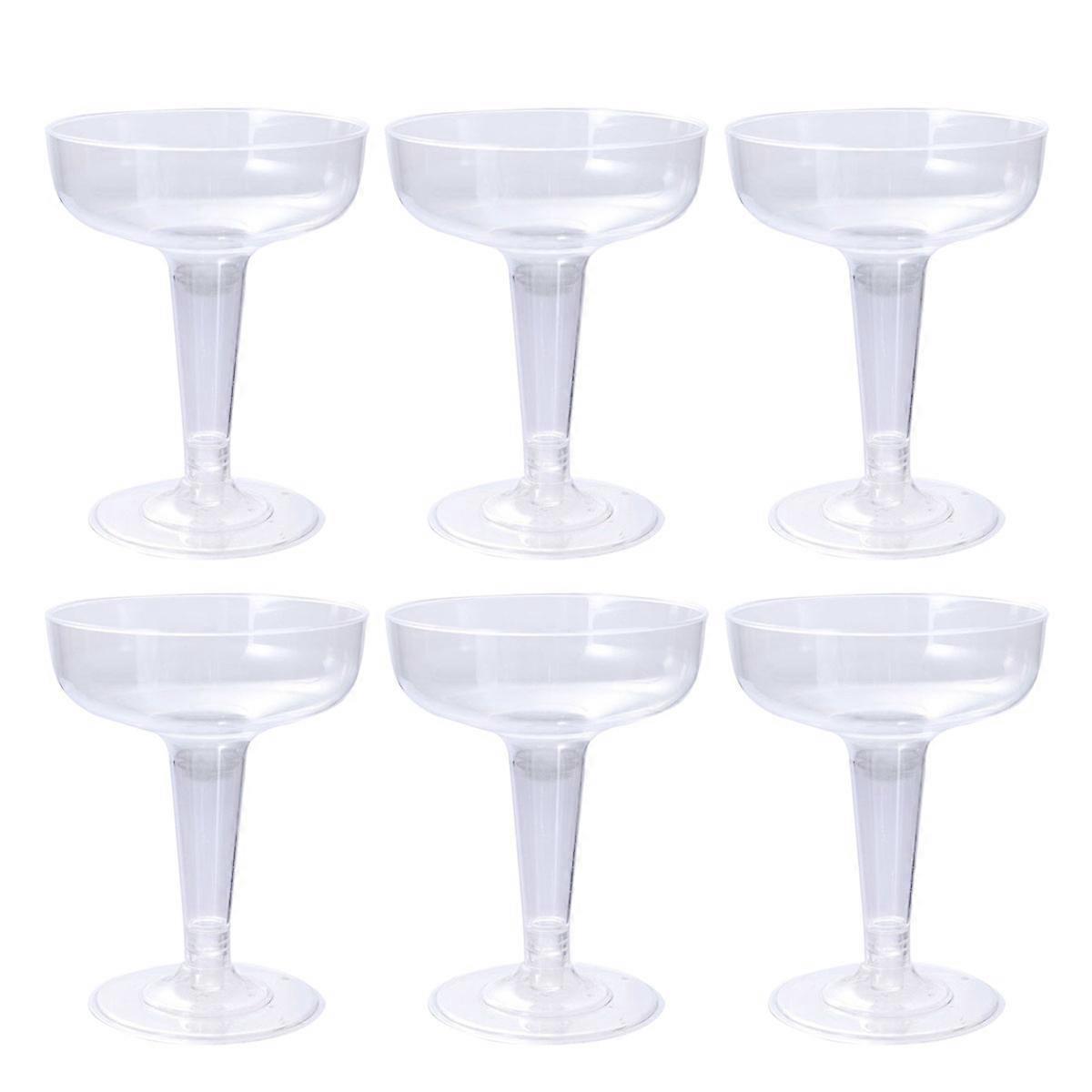 10 Stück Transparente Einweg-cocktailgläser, Champagnerbecher, Sichere Trinkbecher, Kelche, Partyzubehör Für Hochzeitsbankette (120 Ml)-11.00x8.00x8.00cm-transparent