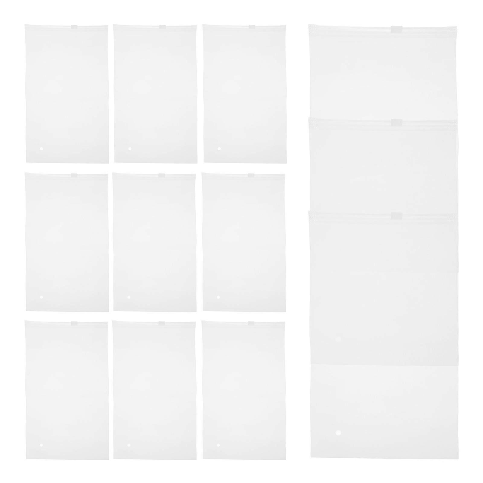 50 Stück Mattierte Reißverschlussbeutel, Platzsparende Aufbewahrungsbeutel Für Kleidung, Bademode, Socken Und Unterwäsche-25.00x15.00x0.10cm-transparent