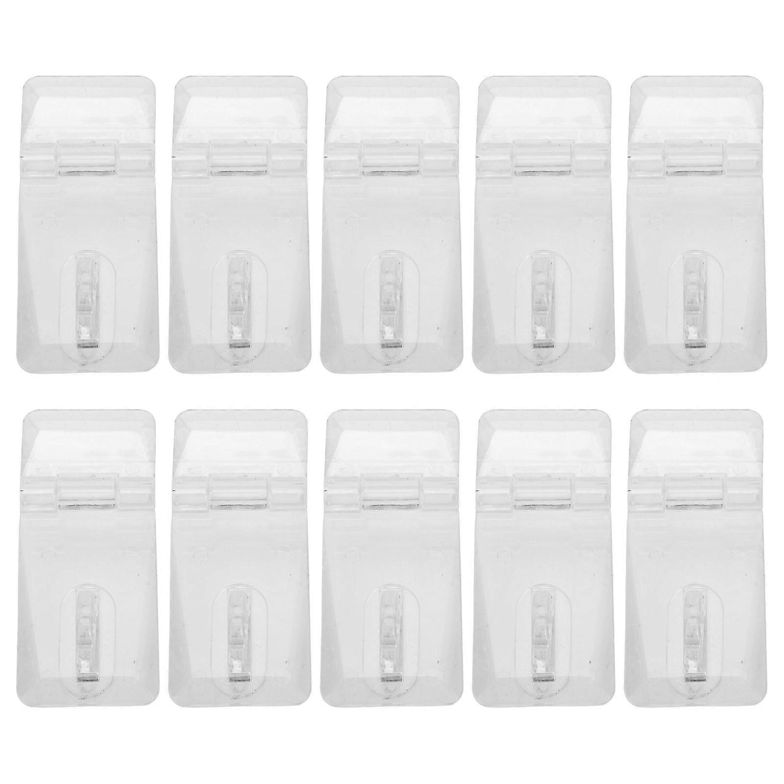 20 Sets Durchsichtige Acryl-schlossriegel, Transparente Scharnierriegel, Durchsichtige Scharnierriegel-4x2.5cm-transparent