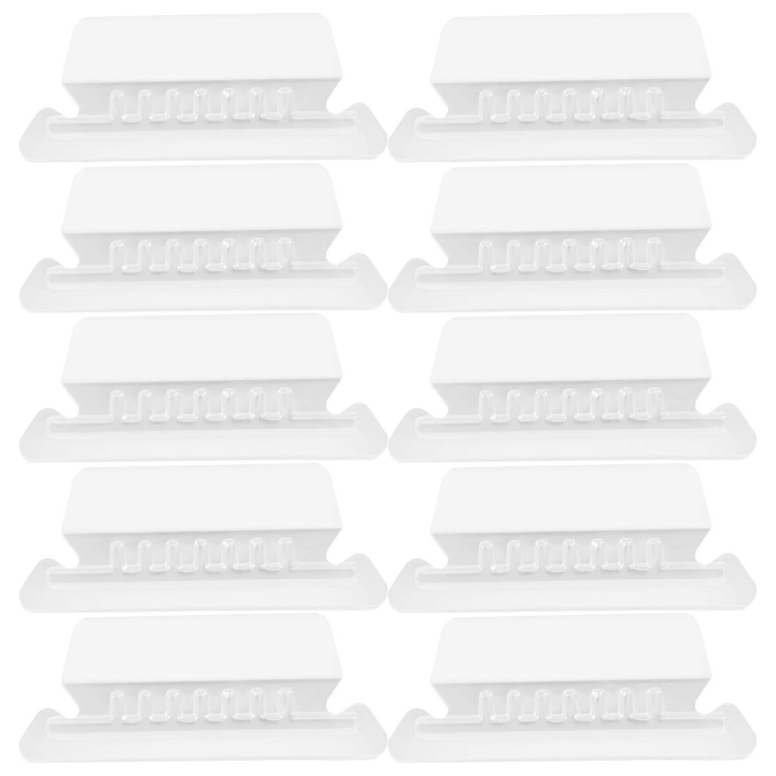 50 Stück Hängemappen-registerkarten, Hotelmappen-registerkarten, Kunststoff-registerkarten, Hotelzubehör-7.8x3cm-transparent
