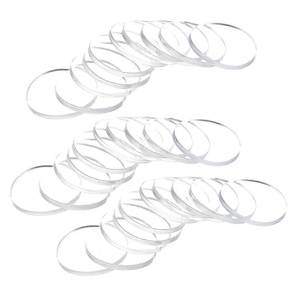 30 Stück Professionelle Glastischpuffer, Praktische Anti-rutsch-abstandshalter Für Glastische-2.50x2.50x0.30cm-transparent Color