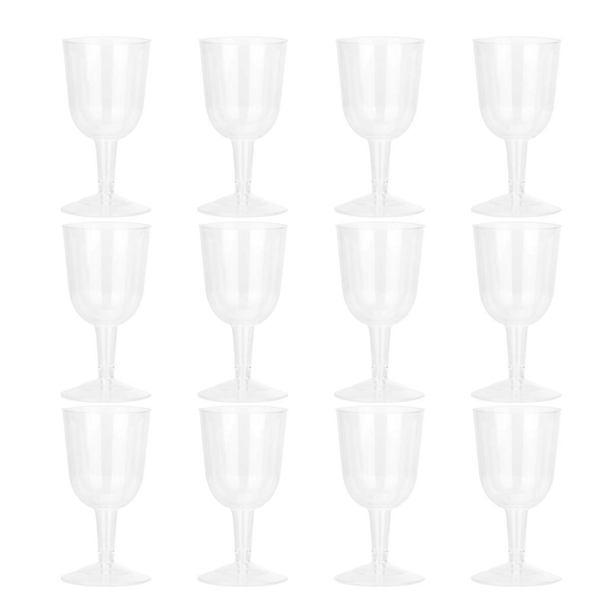 12 Transparente Party-champagnerbecher, Kunststoff-weinbecher, Einweg-weinbecher Zur Aufbewahrung Für Hochzeiten Und Geburtstage