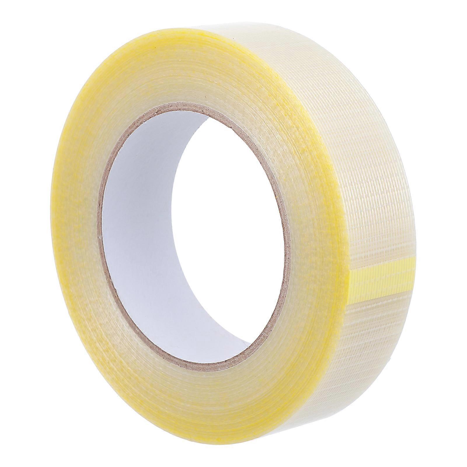 Gitterfaserband, Starkes Maschenklebeband, Einseitig Klebend, Verpackungsband-5000x3cm-transparent